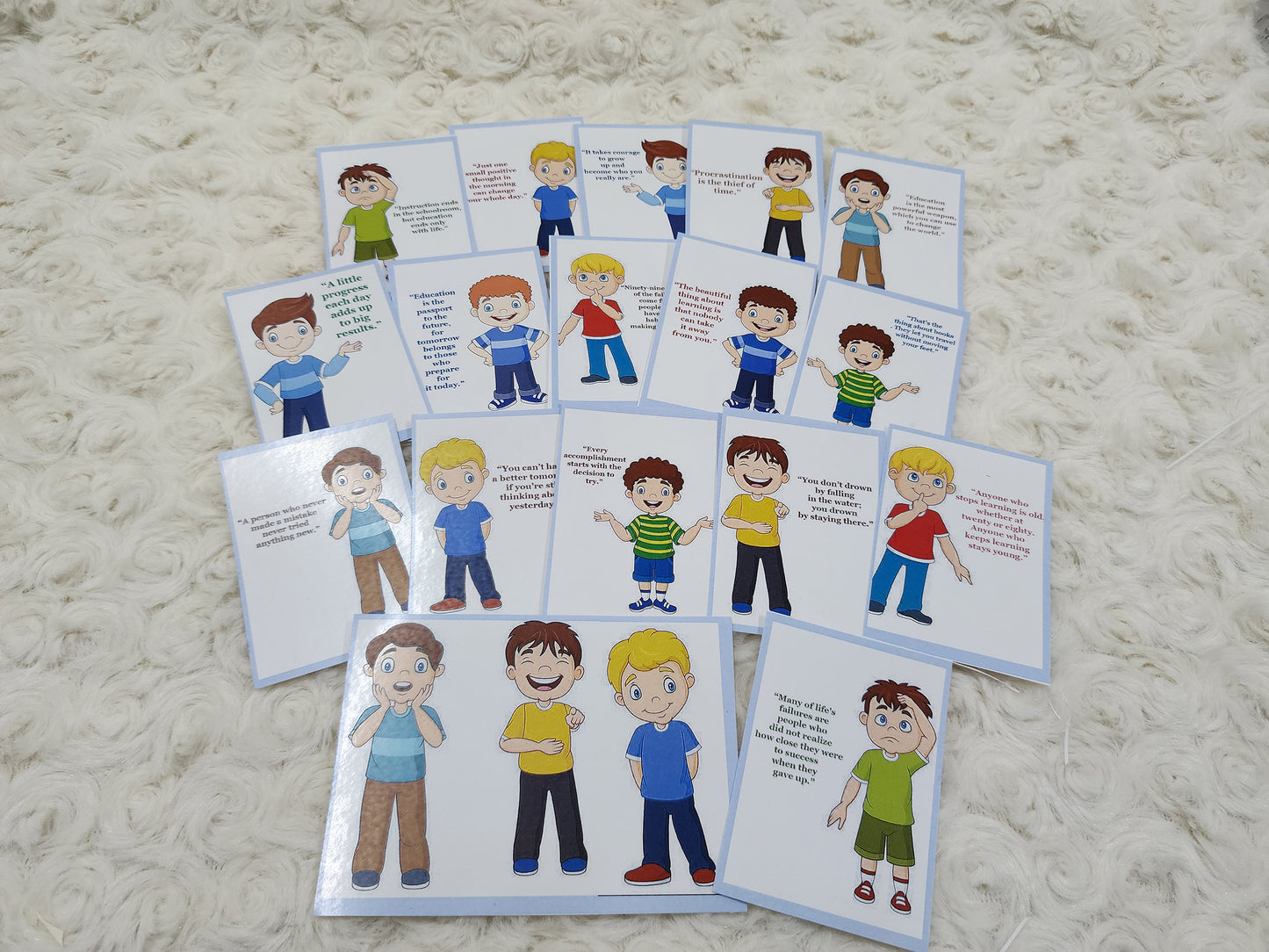 Boys Students Motivational Sticker Collection