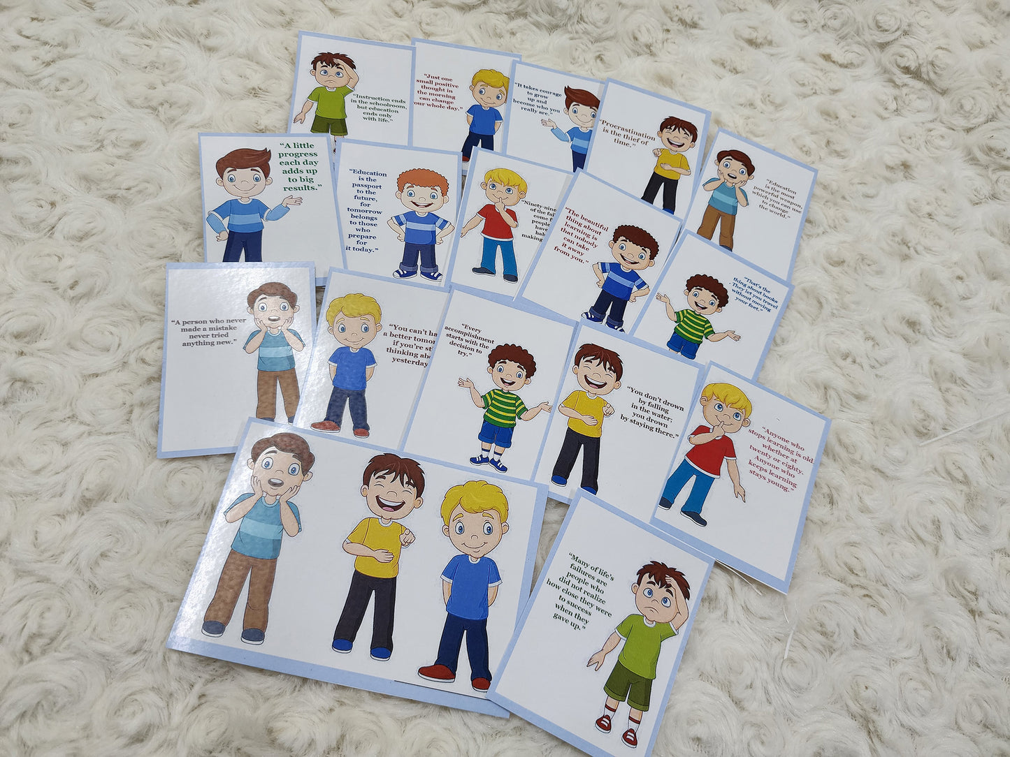 Boys Students Motivational Sticker Collection