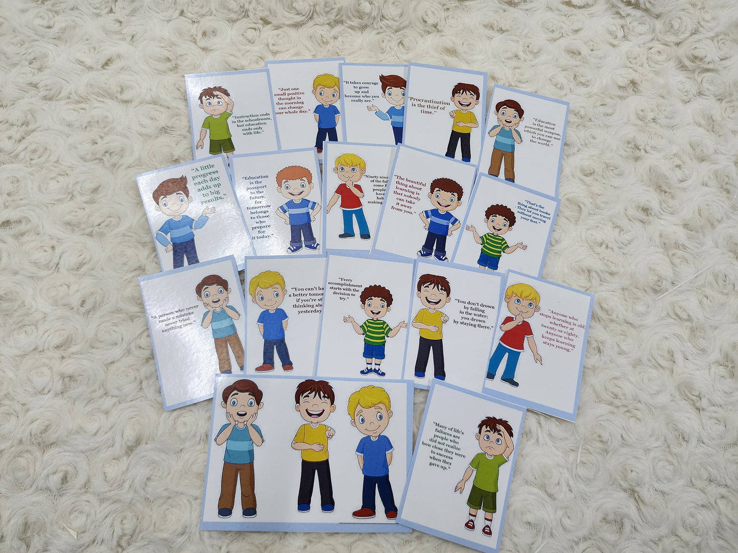 Boys Students Motivational Sticker Collection