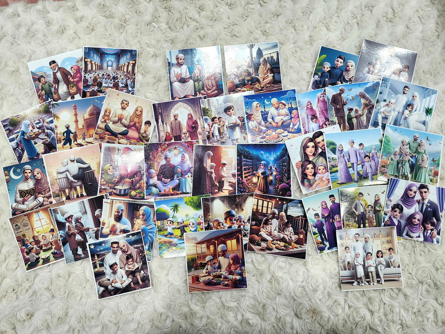 Polaroid Design Ramadhan Family Duties Eid Couple Family Photo Diaries Sticker Collection