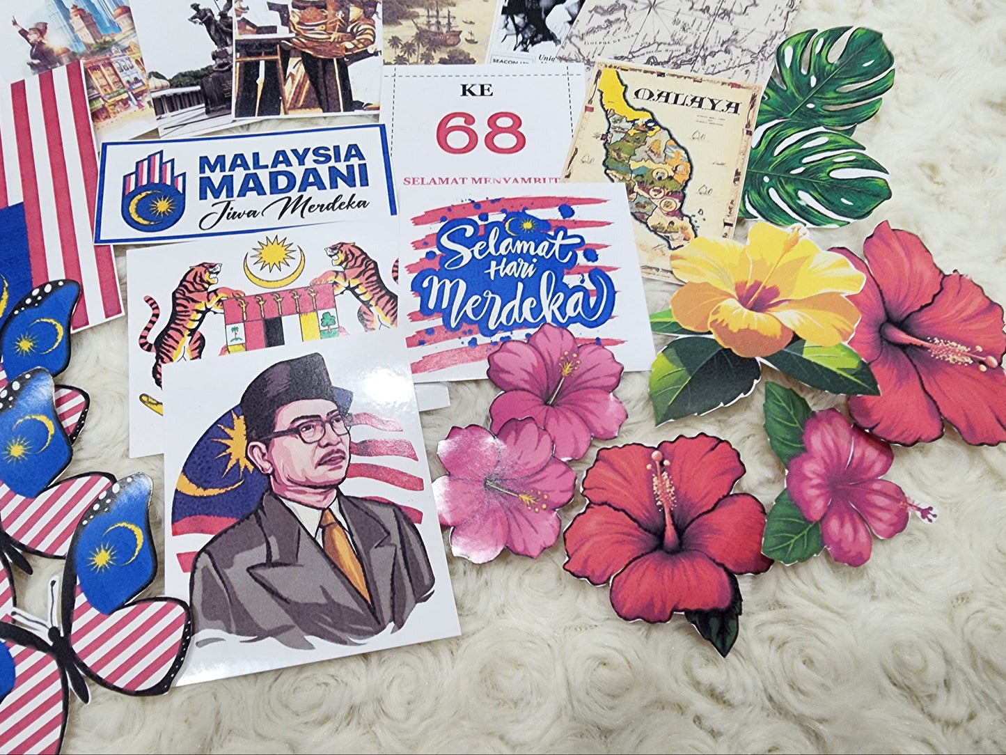 68th Malaysia Merdeka 2025 Journal Planning Folio Stickers