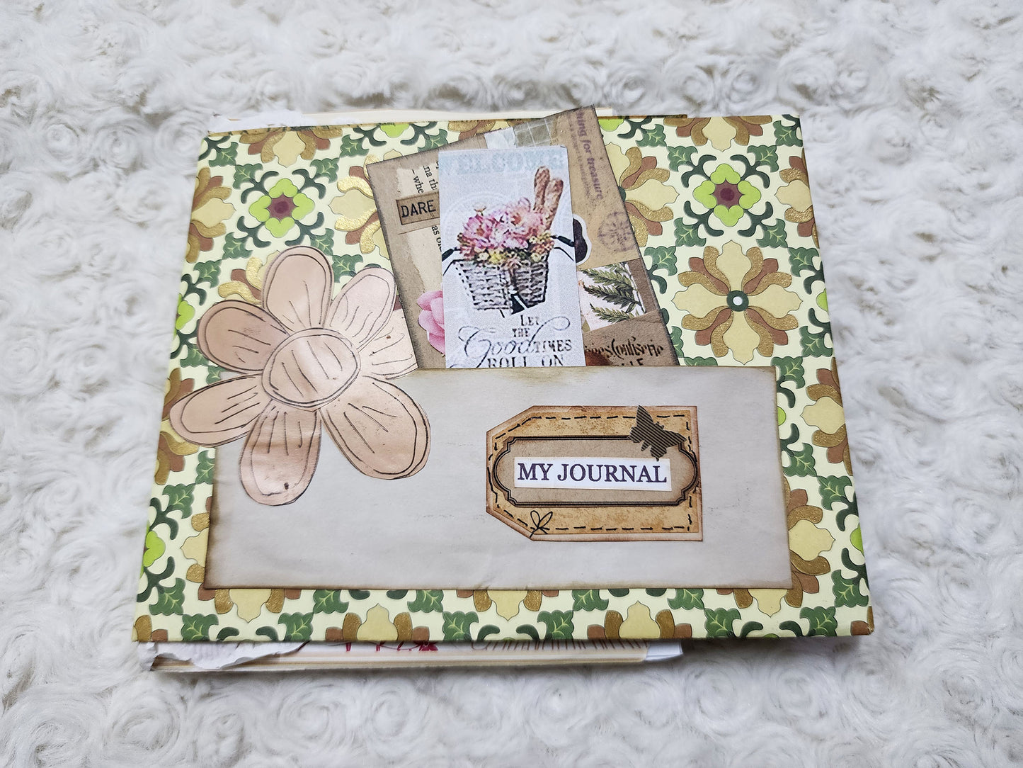 Scrappy Staggered Handmade Junk Journals Booklets Starter Kit NoteBook Gift Planner Set