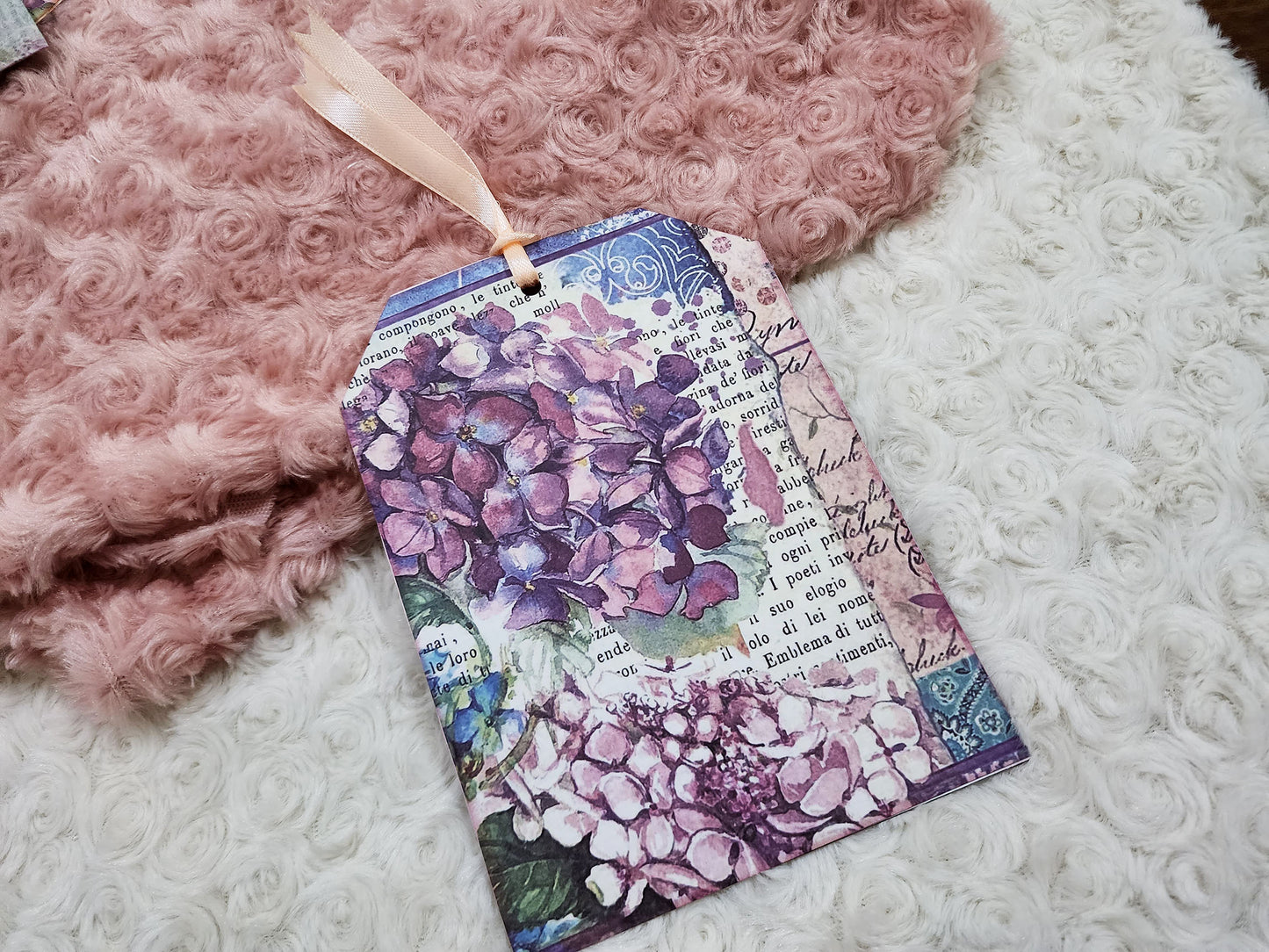 Vintage Garden Large Journal Gift Tag Pocket with Tags