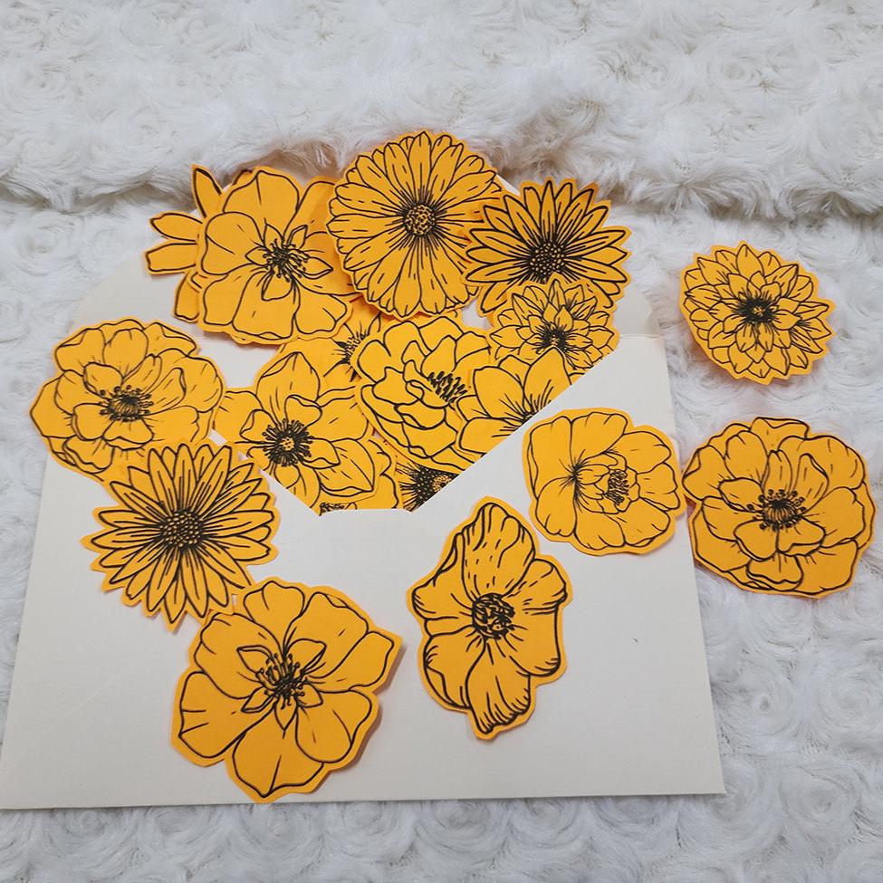 Colour Your Day with These Paper Flowers Journal Embellishment