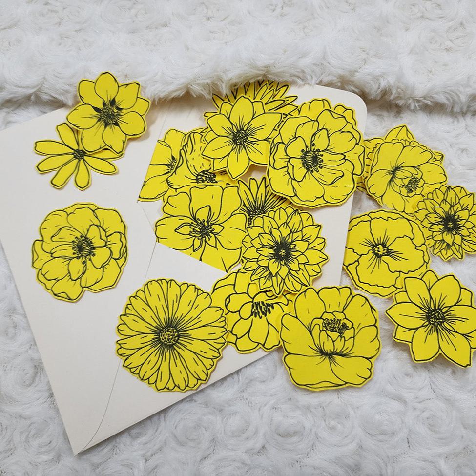 Colour Your Day with These Paper Flowers Journal Embellishment