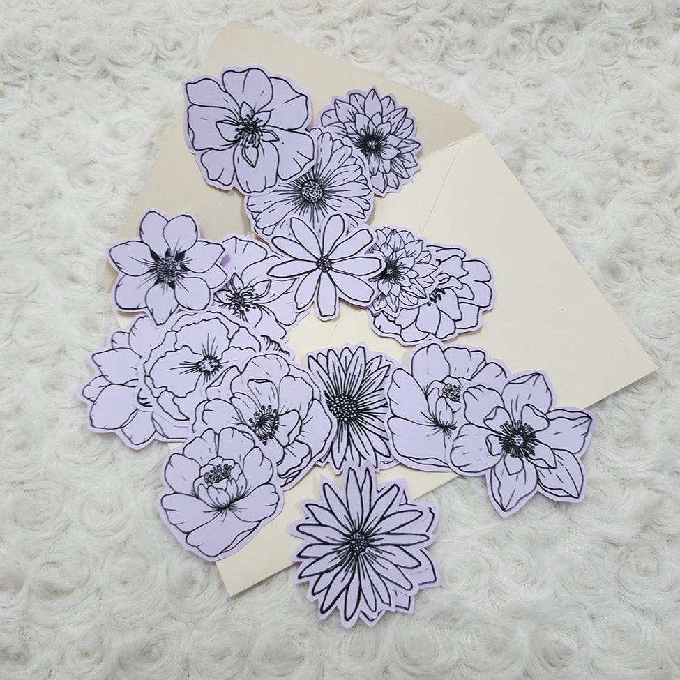 Colour Your Day with These Paper Flowers Journal Embellishment