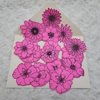 Colour Your Day with These Paper Flowers Journal Embellishment