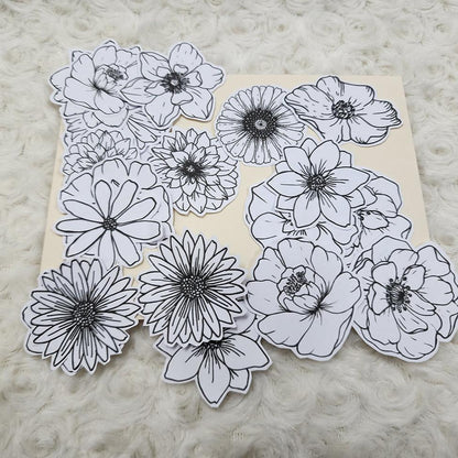 Colour Your Day with These Paper Flowers Journal Embellishment