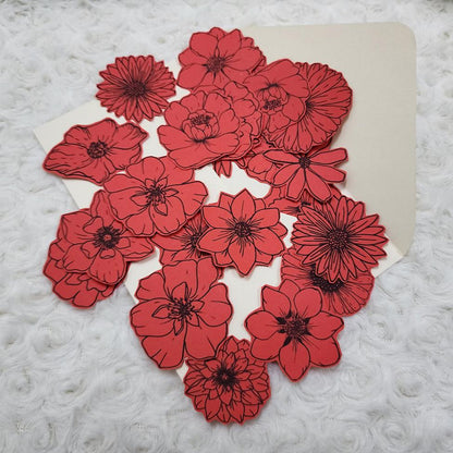 Colour Your Day with These Paper Flowers Journal Embellishment