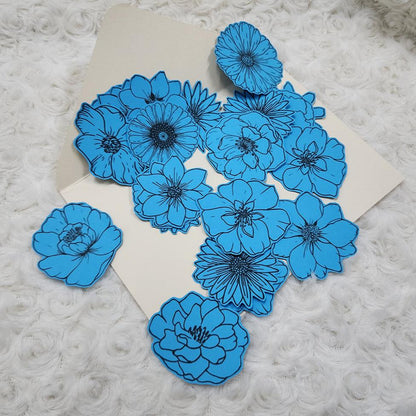 Colour Your Day with These Paper Flowers Journal Embellishment