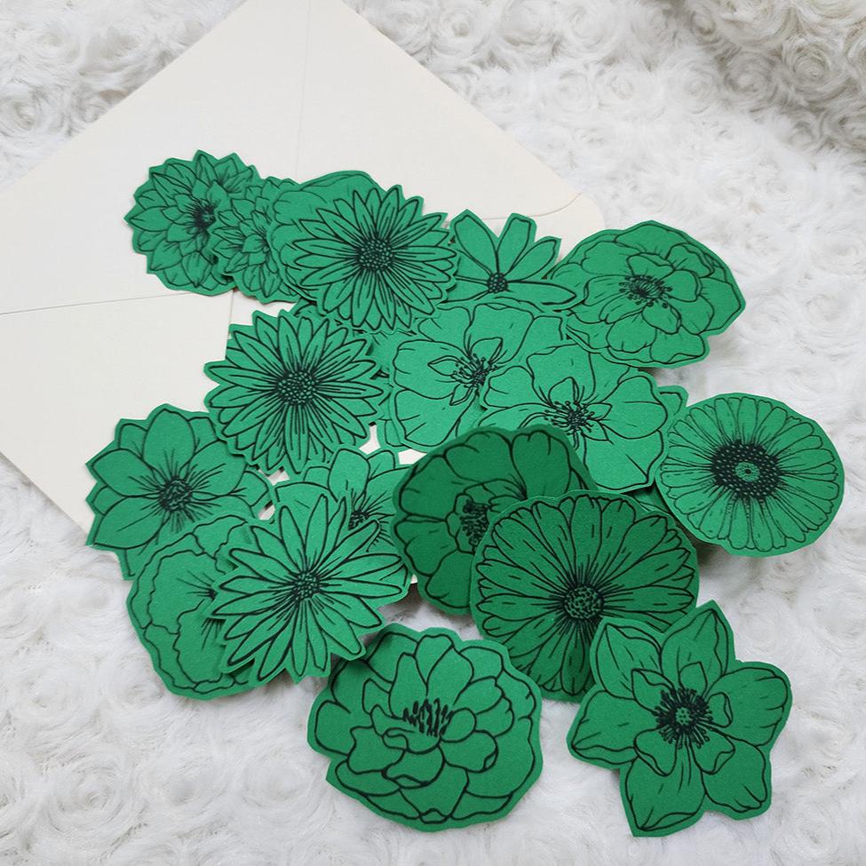 Colour Your Day with These Paper Flowers Journal Embellishment