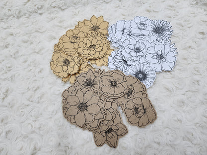 Flower Stickers Journal Decorations Sticker Collection