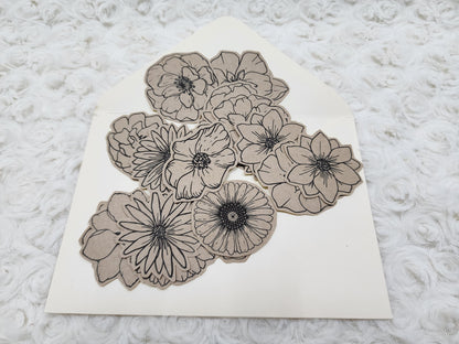 Flower Stickers Journal Decorations Sticker Collection