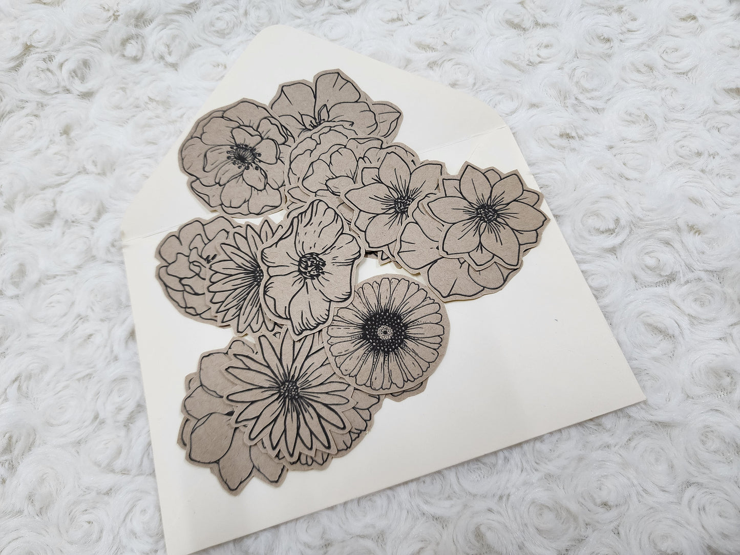 Flower Stickers Journal Decorations Sticker Collection