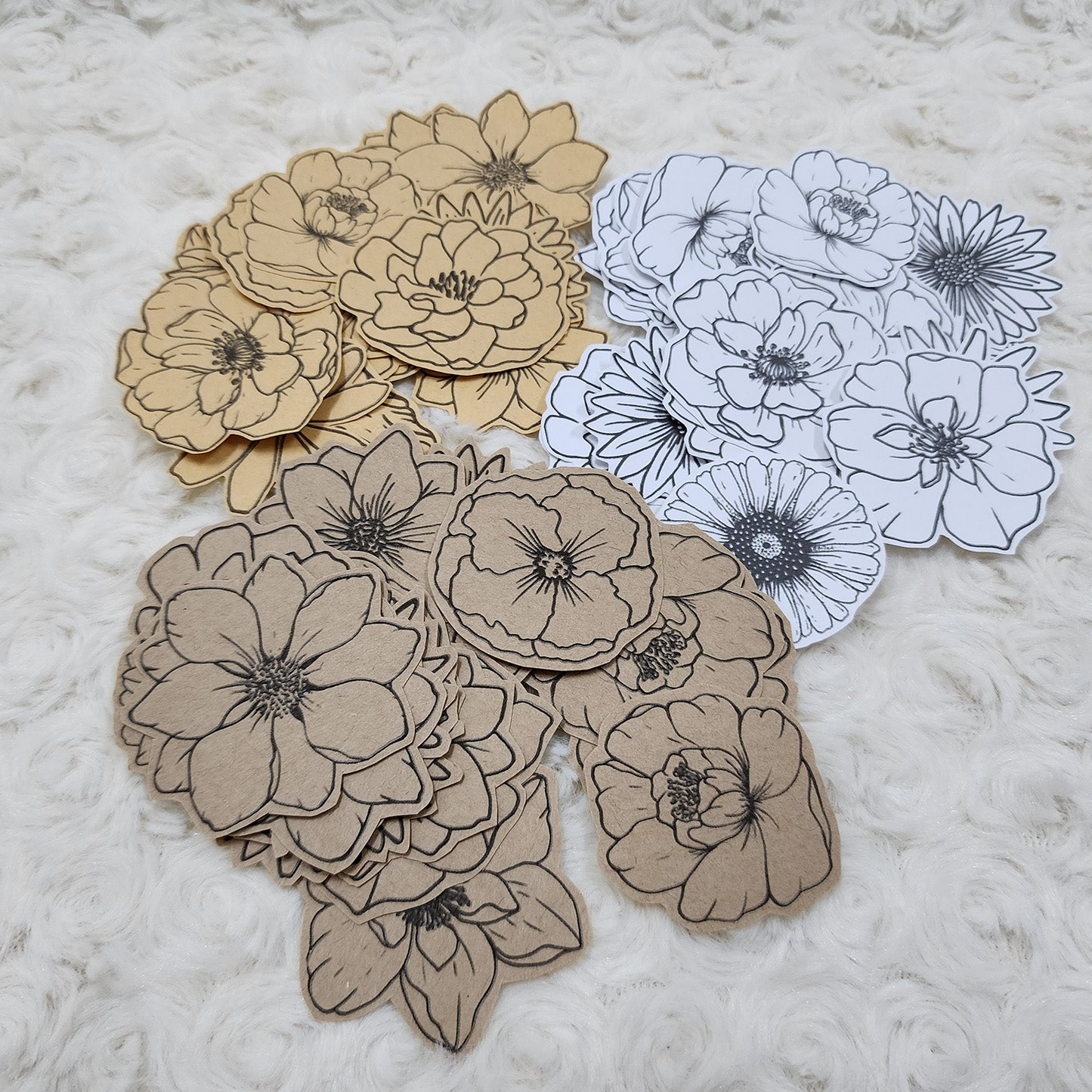 Flower Stickers Journal Decorations Sticker Collection