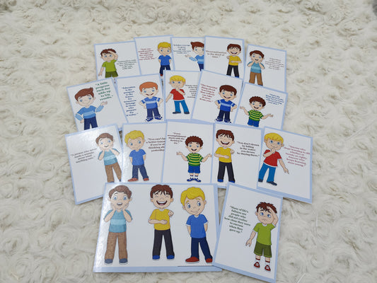 Boys Students Motivational Sticker Collection