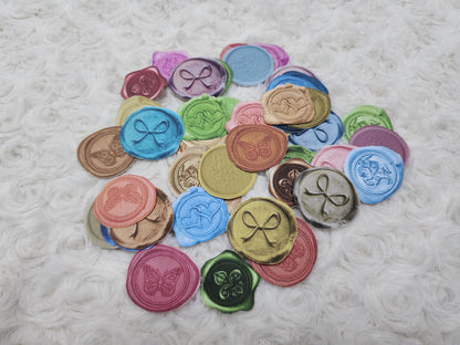 40 pcs Faux Wax Seal Design Stickers for Envelope Collage Paper Seal Stickers