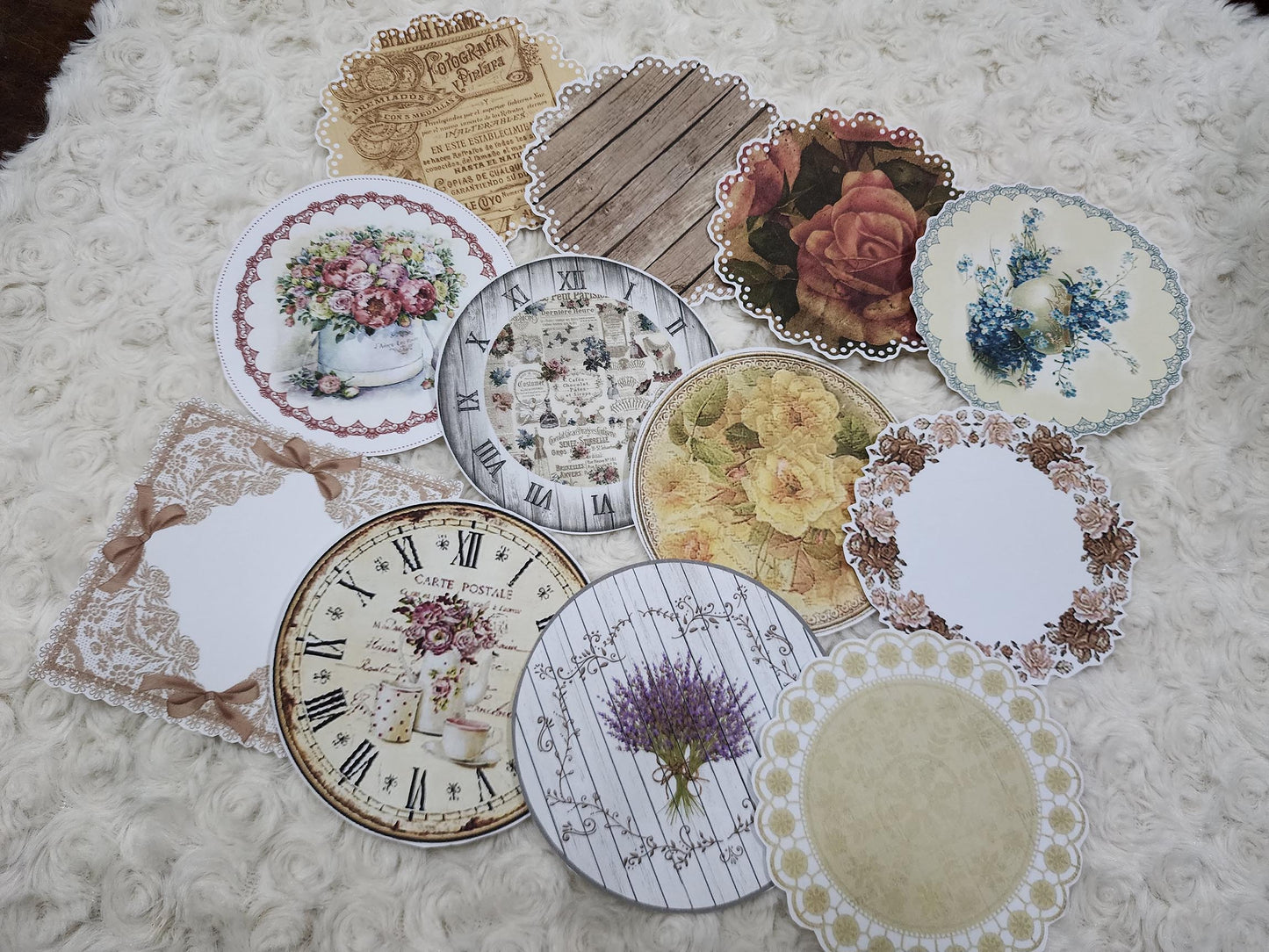 Large Doily Stickers , Doilies Sticker Journal Planner Stickers Collection