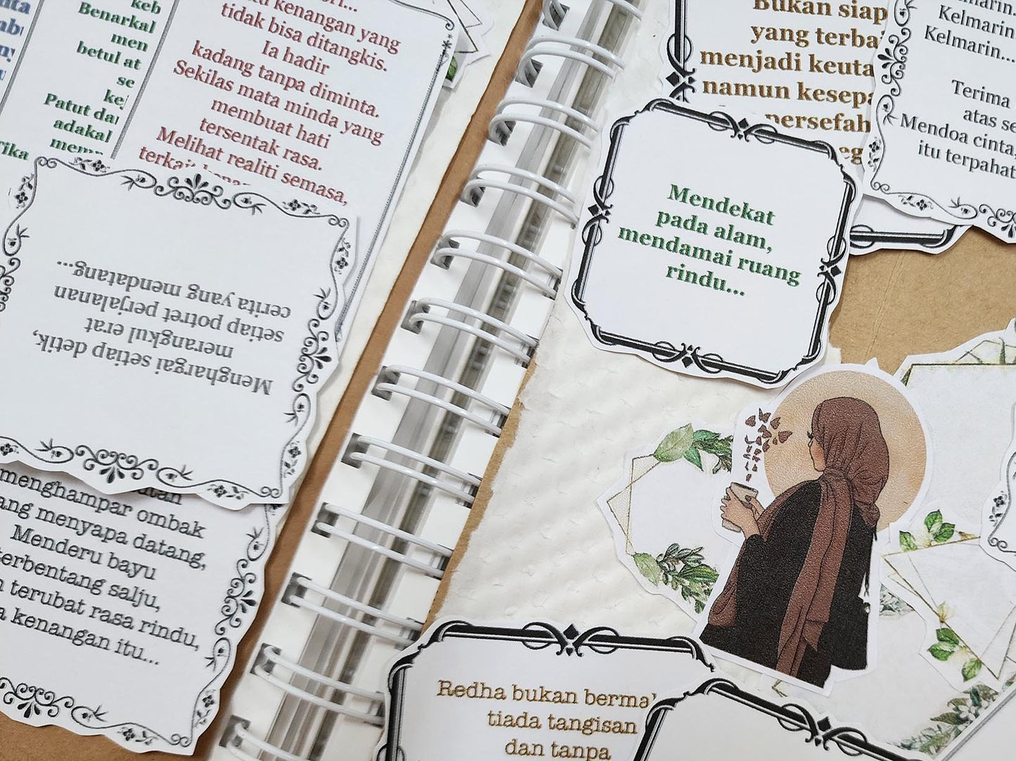 Puisi Melayu untuk Koleksi Jurnal / Diary Stickers for Journal Planning Collection