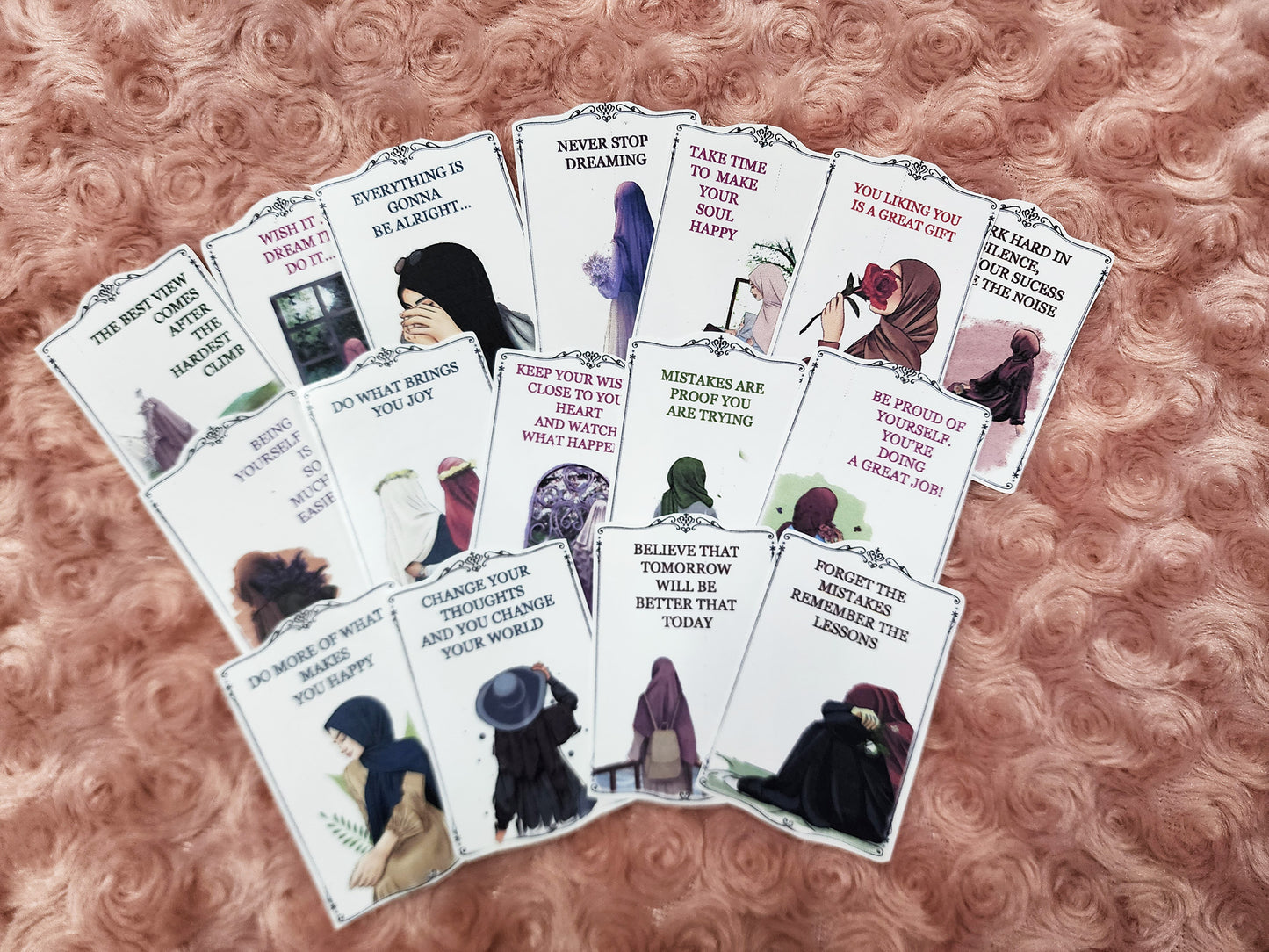 Motivational Muslimah Hijab Sticker Journal Planning Stickers