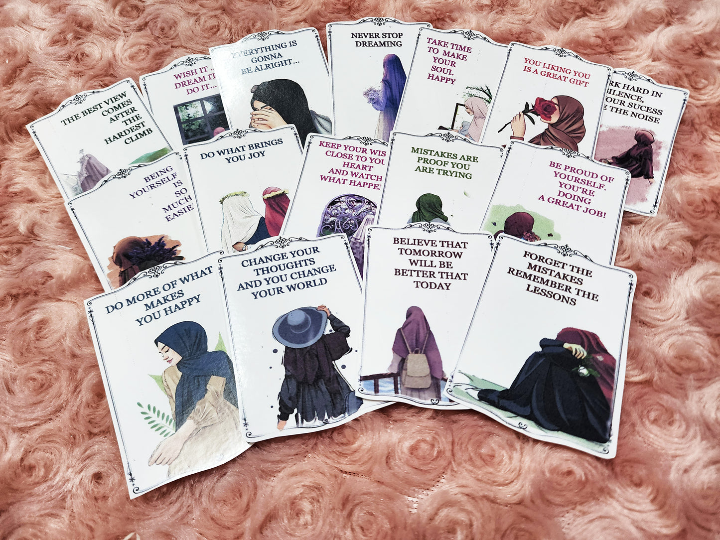 Motivational Muslimah Hijab Sticker Journal Planning Stickers