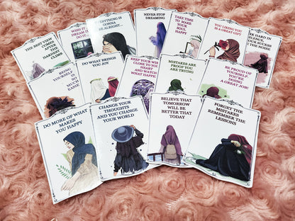 Motivational Muslimah Hijab Sticker Journal Planning Stickers