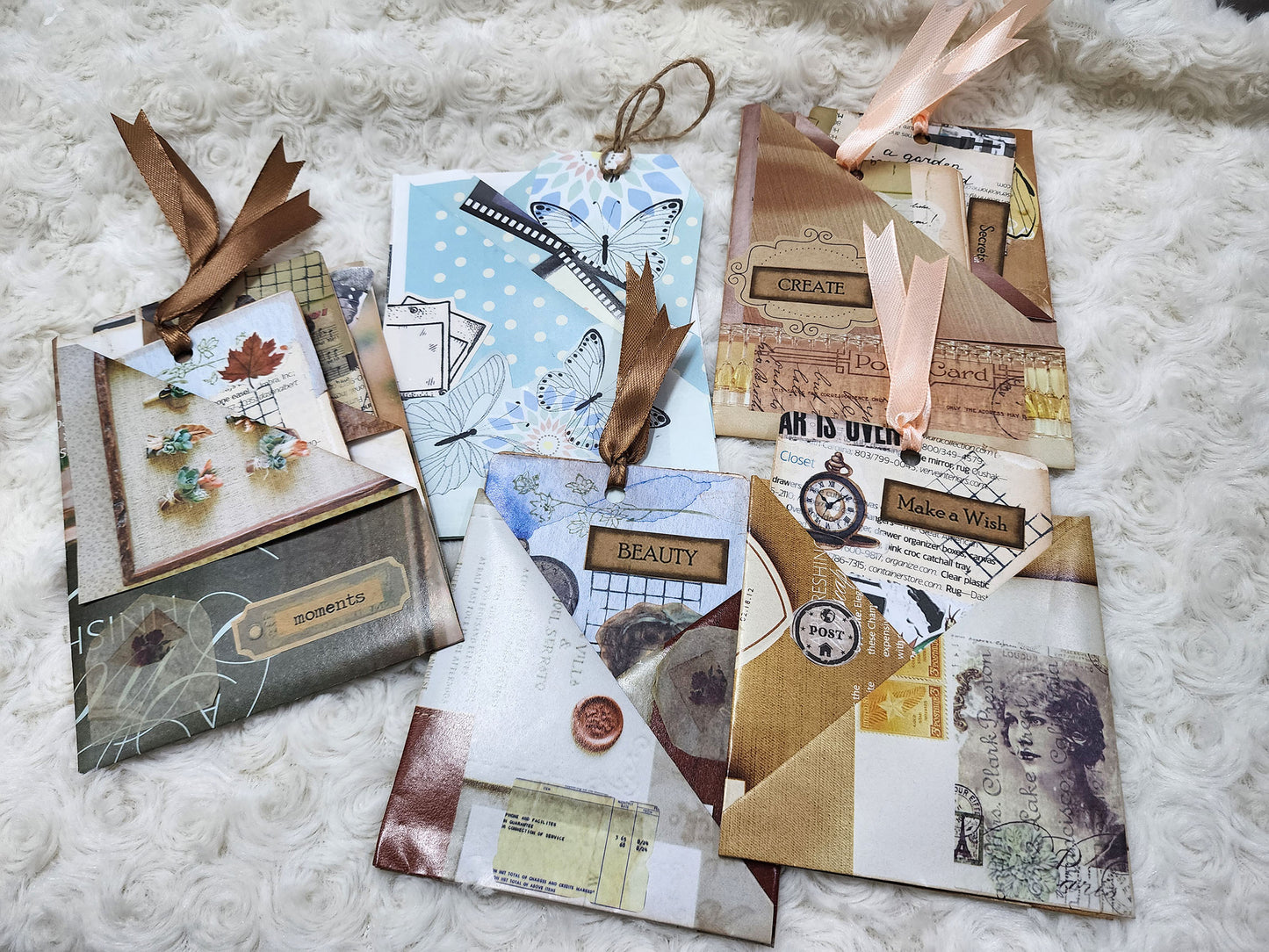 Setia Kraf Vintage Journal Pocket Envelopes with Tags