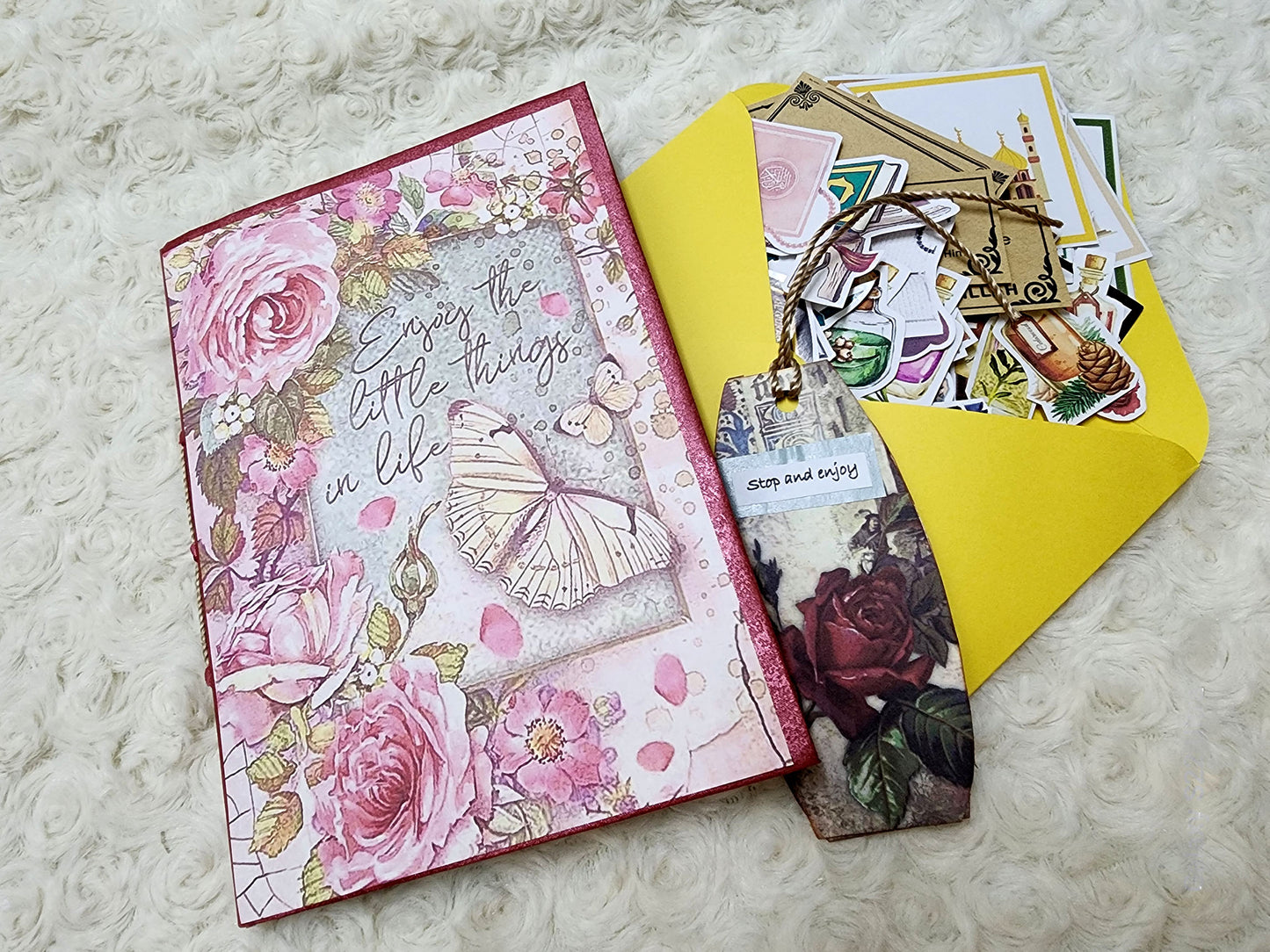 150 piece Muslimah Notebook Journal Set with Stickers and a Pen