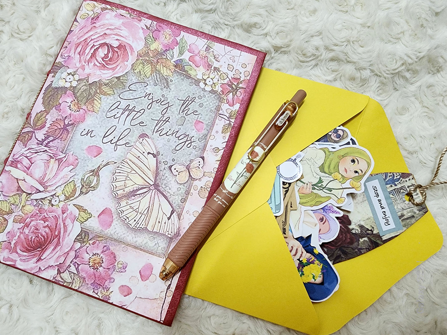 150 piece Muslimah Notebook Journal Set with Stickers and a Pen