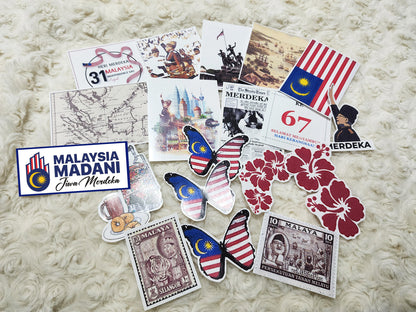 67th Malaysia Merdeka 2024 Journal Planning Folio Stickers