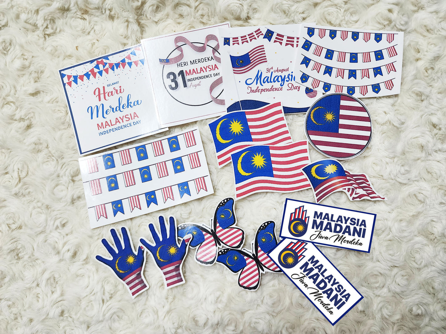 67th Malaysia Merdeka 2024 Journal Planning Folio Stickers