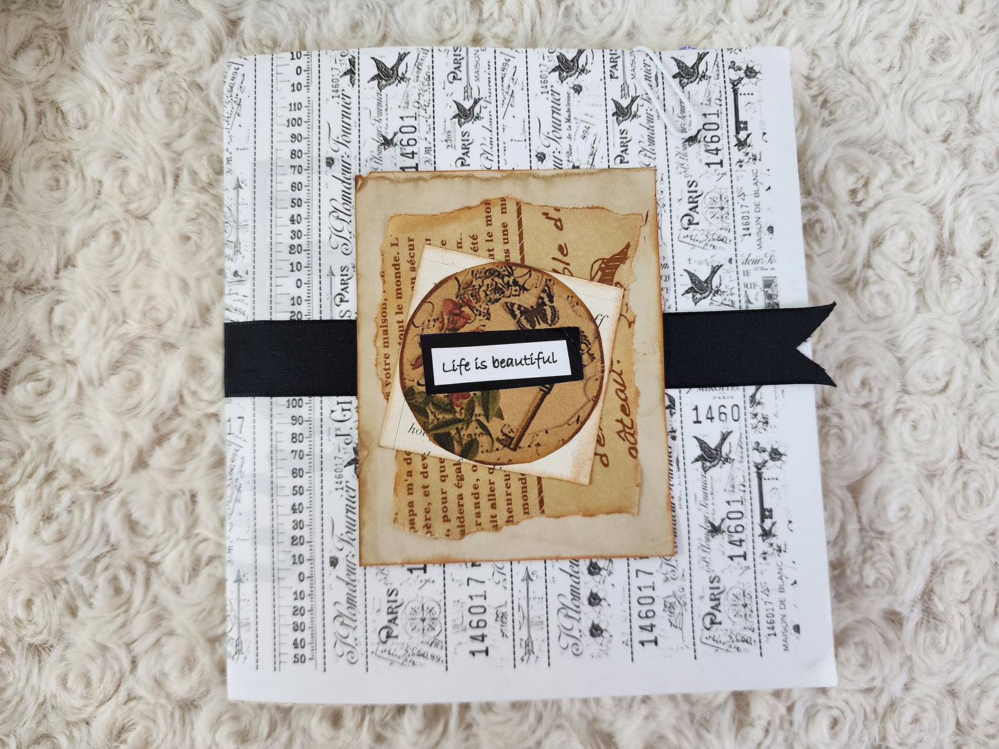 Scrappy Staggered Handmade Junk Journals Booklets Starter Kit NoteBook Gift Planner Set