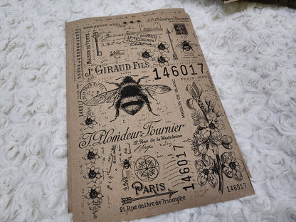 Vintage Theme Pages Journal Stickers